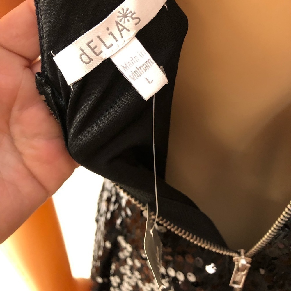 LBD Delia’s Black sequined special occasion dress - Picture 5 of 10